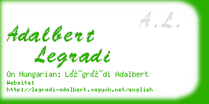 adalbert legradi business card